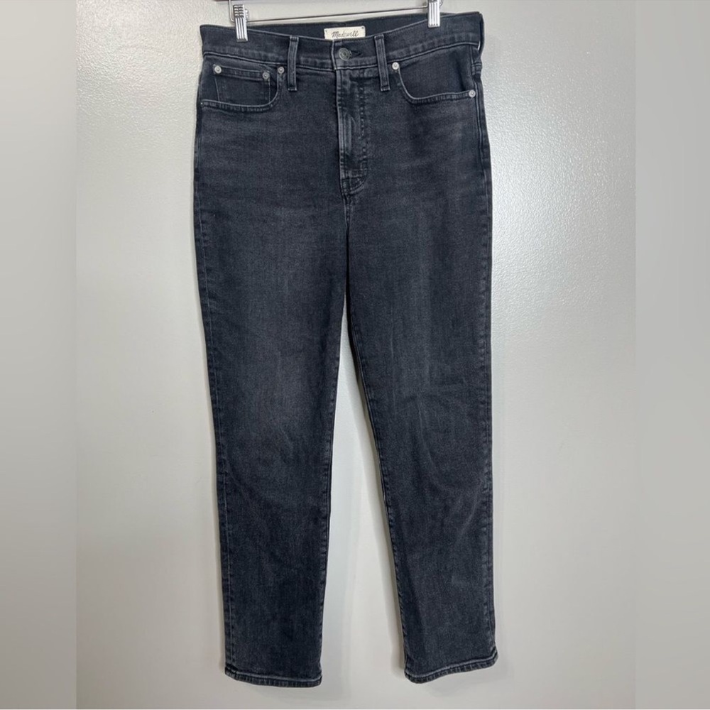 Madewell the perfect vintage crop jean size 28 black high waisted